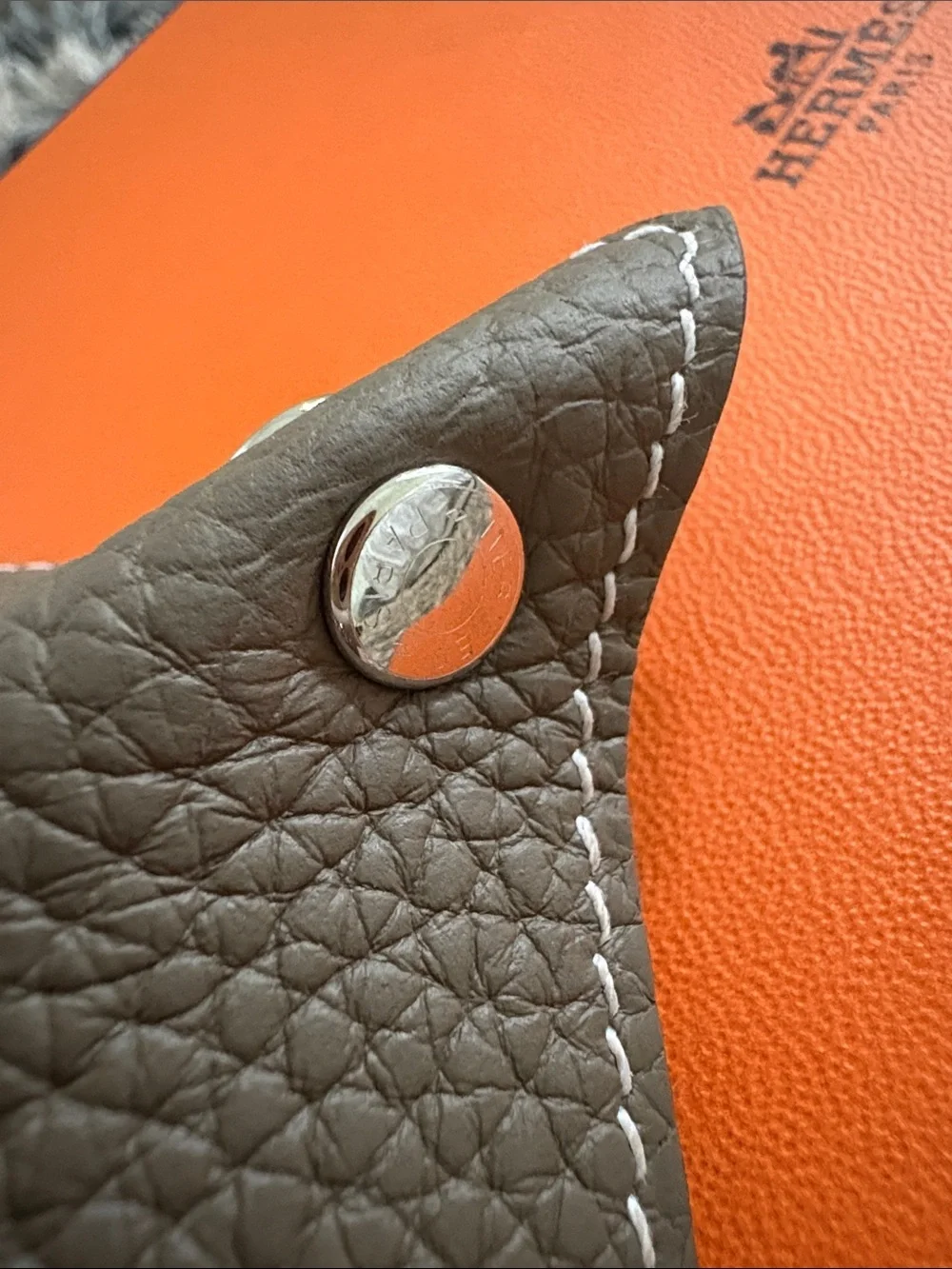 Hermès Mises et Relances H Evelyne Mini Change Tray Brown New In Box